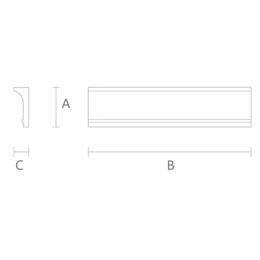 MID-CENTURY CROWN CORNICE FOR INTERIORS