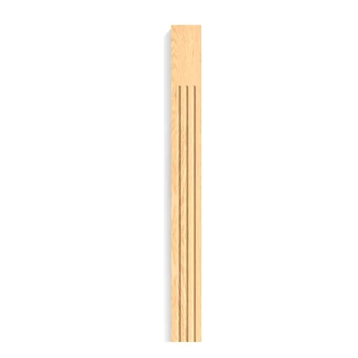 DECORATIVE FLUTED PILASTER FROM SOLID WOOD