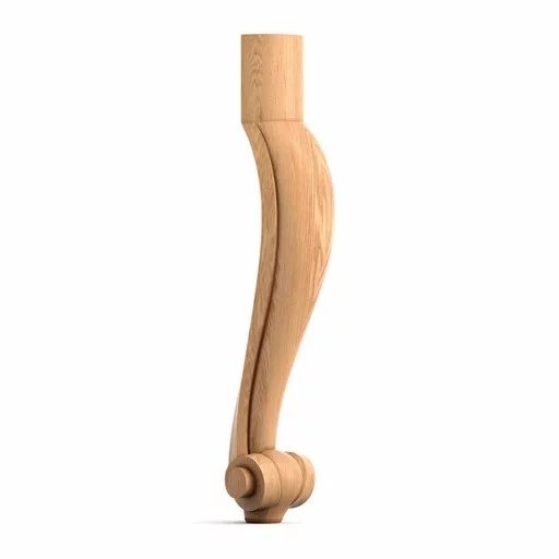 Curvy coffee table legs victorian (1 PC)