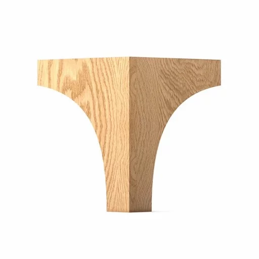 Diamond shaped bracket feet minimalist