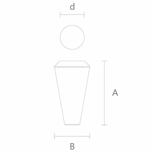 Conical minimalist furniture feet modern style (1 PC)