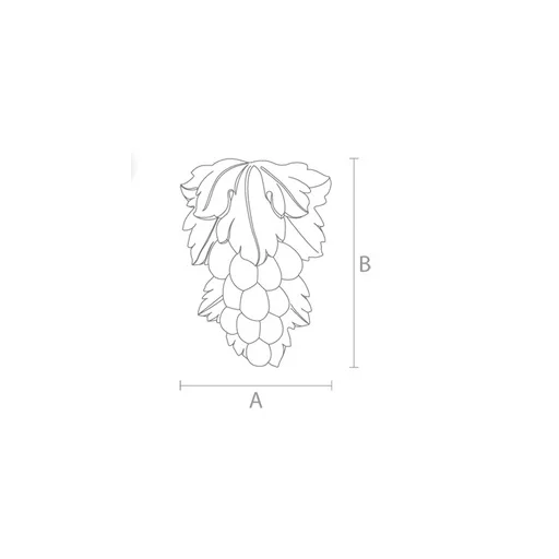 Unfinished solid wood grape vine onlay for furniture