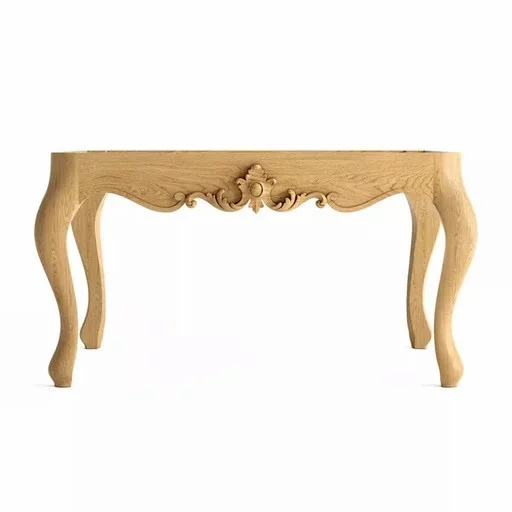 UNFINISHED COFFEE TABLE FRAME FOR INTERIOR FROM BEECH