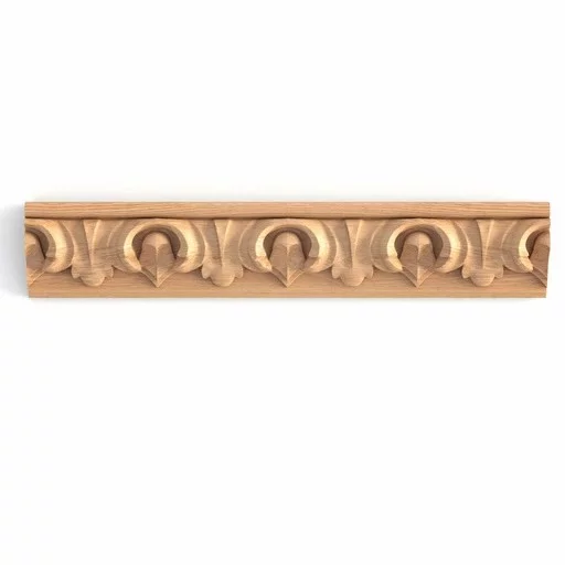DECORATIVE CARVED MOULDINGS WITH GRAPE LEAVES