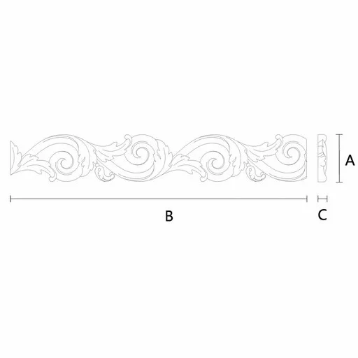 FLORAL OPENWORK MOULDING BAROQUE