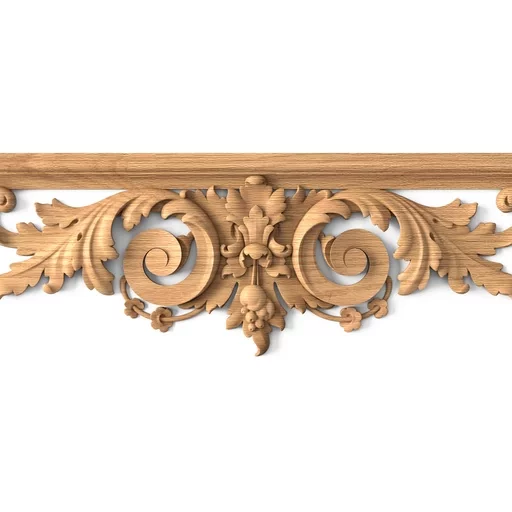 RECTANGULAR WOODEN BAROQUE STYLE FRAME MIRROR