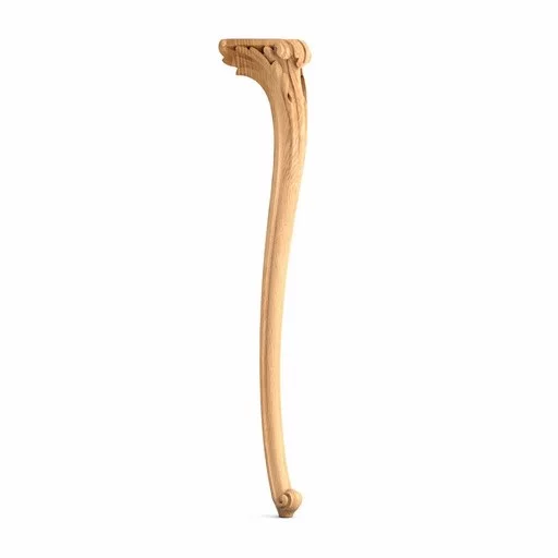 Tall Queen Anne furniture feet antique (1 PC)