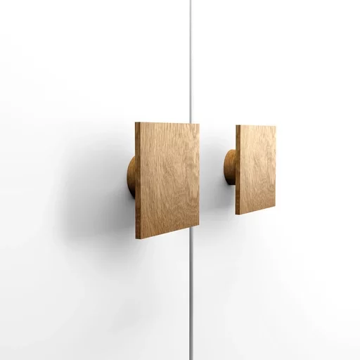 3" SQUARE WOODEN DRAWER PULLS SLEEK DESIGN. (SET OF 4 PC.)