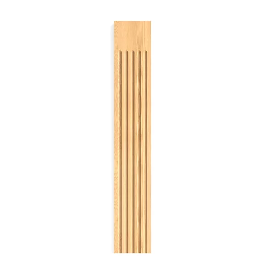 UNFINISHED DECORATIVE PILASTER FROM SOLID WOOD