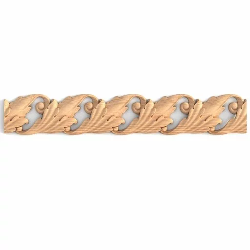 PIERCED BRAID MOULDING WITH ACANTHUS LEAVES