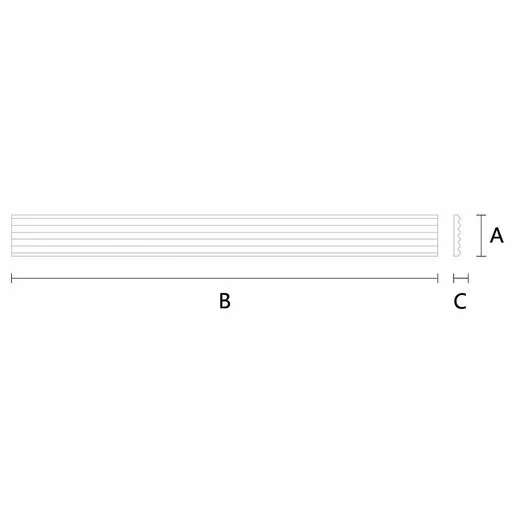 WIDE FLUTED MOULDING MODERN