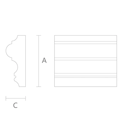 BEAK CROWN MOULDING TRADITIONAL STYLE