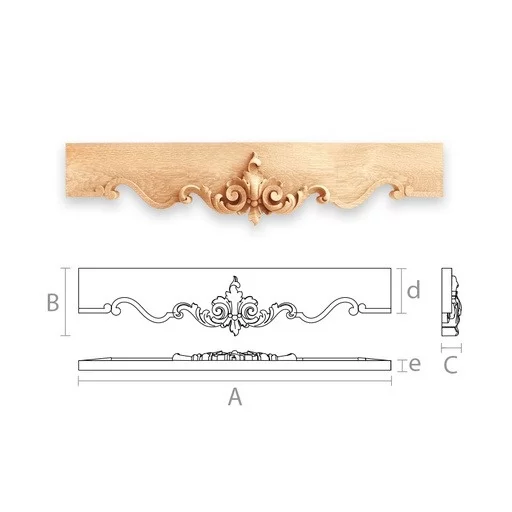 VICTORIAN STYLE CARVED WOODEN ARCHITRAVE