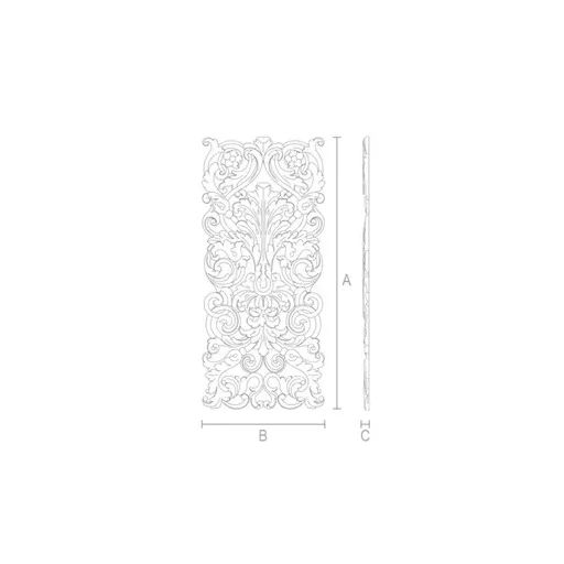 Millwork wood onlays for interior