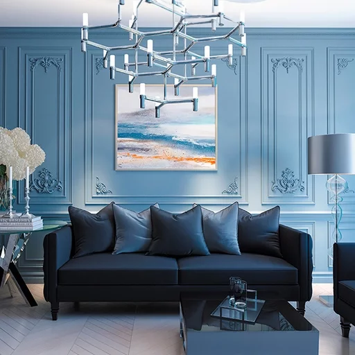 WOOD FRAME MOULDING WITH ORNATE FLORAL APPLIQUES