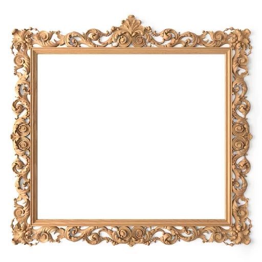 BAROQUE STYLE WOODEN FRAME FOR TV ZONE DECORATING