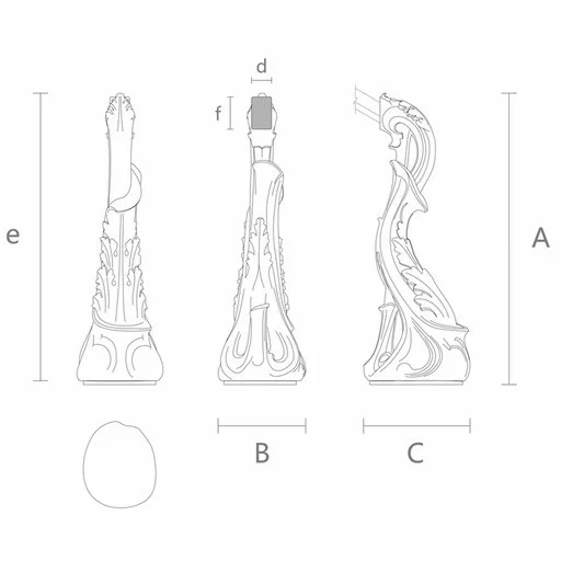 ART NOUVEAU STYLE NEWEL POST WITH ACANTHUS FROM OAK