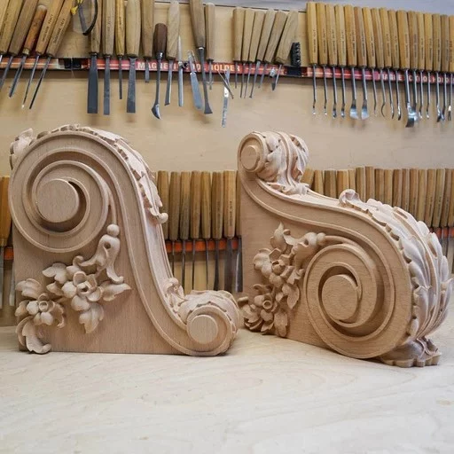 Ornate corbel with acanthus leaf neoclassic