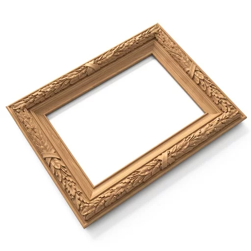 VICTORIAN WALL-MOUNTED CARVED FRAME MIRROR FROM WOOD