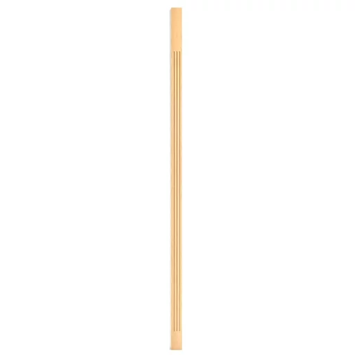 UNFINISHED SOLID WOOD PILASTER WITH FLUTES