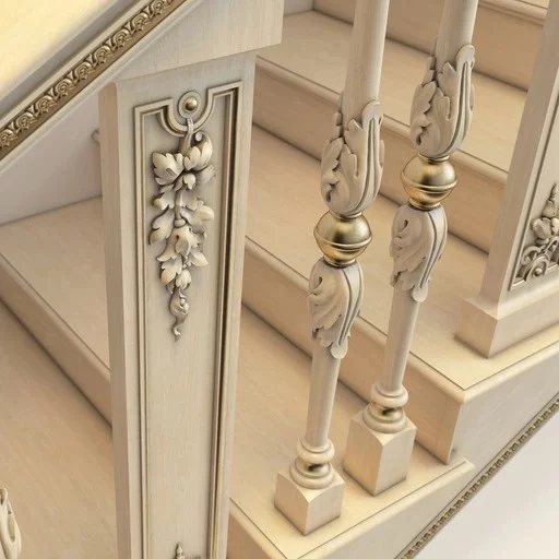 STAIR PARTS - SOLID WOOD ROUND BALUSTER