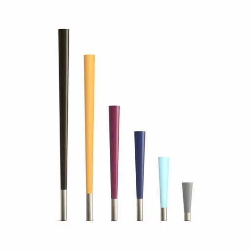 Decorated furniture feet with metal tips quiet luxury (1 PC)