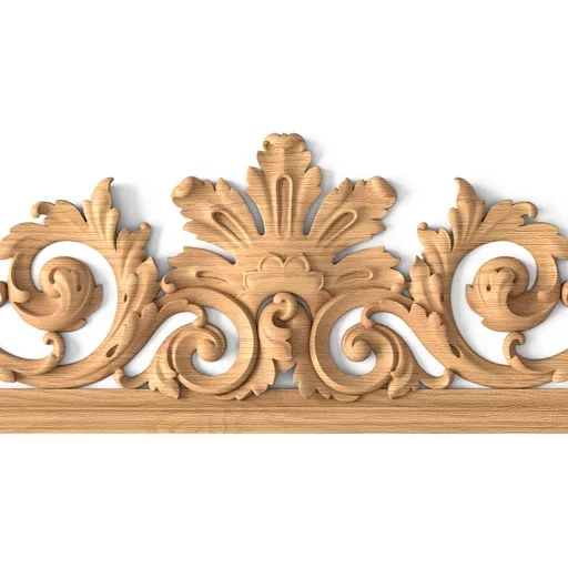 RECTANGULAR WOODEN BAROQUE STYLE FRAME MIRROR