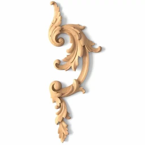 Classical wood ornamental moulding appliques, Left