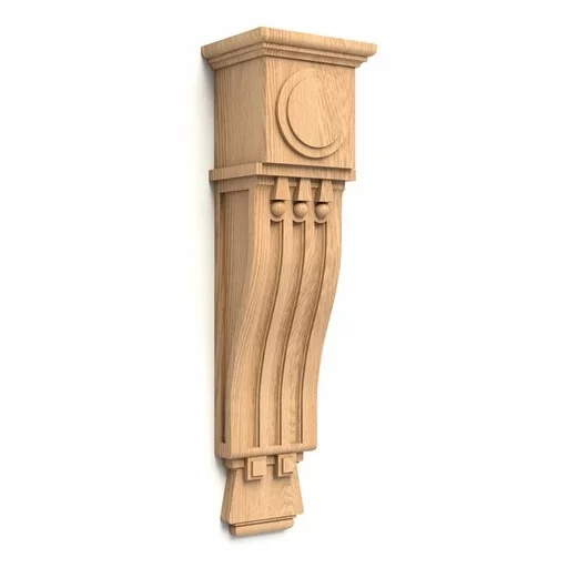 Large corbel with flutes Art Deco