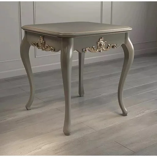 SMALL VICTORIAN STYLE WOOD SQUARE COFFEE TABLE