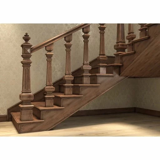 RENAISSANCE STYLE LARGE WOODEN NEWEL POST