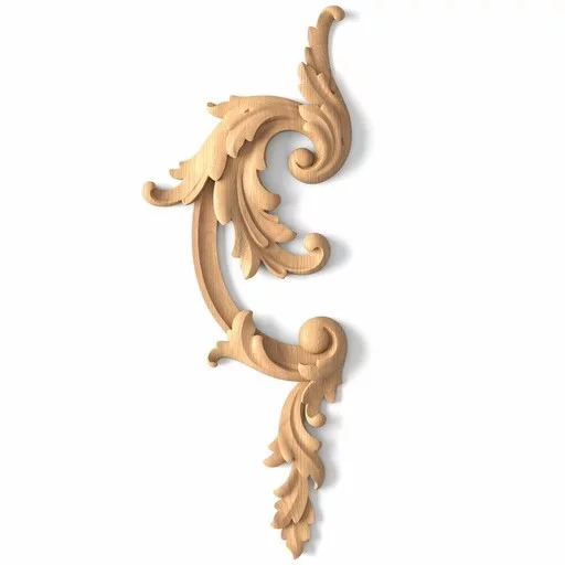 Classical wood ornamental moulding appliques, Right