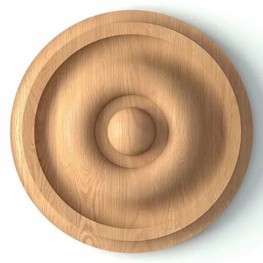 DECORATIVE ROSETTES ROUND RELIEF MINIMALIST