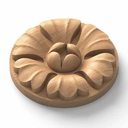 ROUND ROSETTE WITH FLOWER CLASSIC