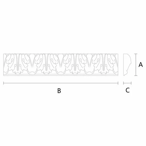 ACANTHUS LEAF CARVED MOULDINGS FOR DOORS BAROQUE