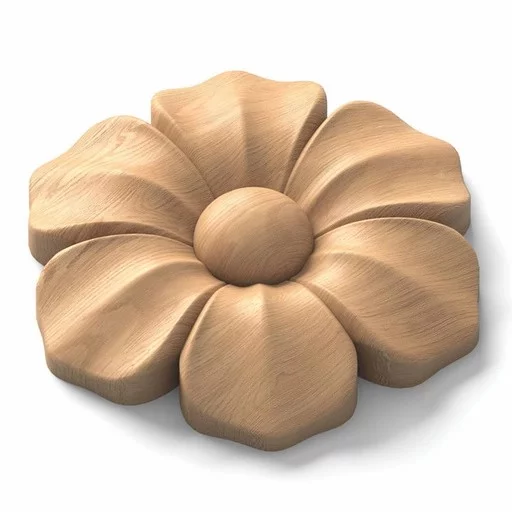 DECORATIVE ROSETTE ONLAY FLORAL MINIMALIST