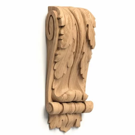 Flat corbel with acanthus leaf scroll