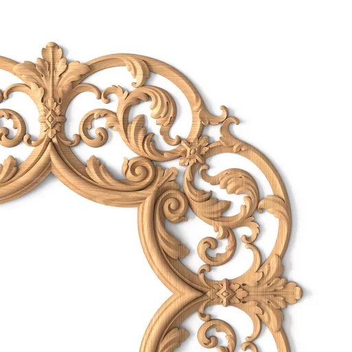 CARVED WOOD FRAME IN A MODERN CLASSIC STYLE