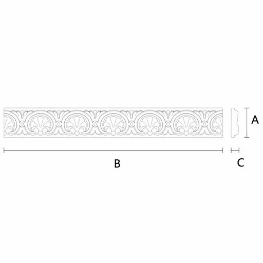 SEA SHELL WOOD MOULDING ROCOCO