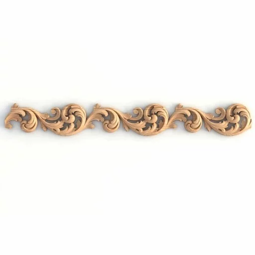 PIERCED ACANTHUS LEAF SCROLL WOOD MOULDING