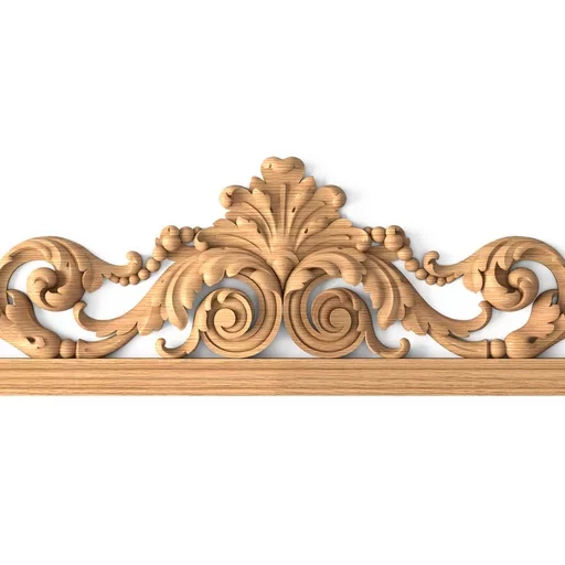 WOOD ORNATE FRAME WITH ACANTHUS LEAVES AND SCROLLS BAROQUE STYLE