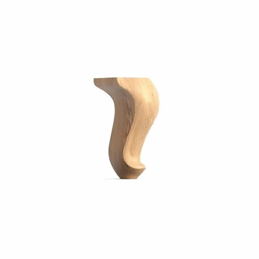 Cabriole leg curved hardwood Classic style (1 PC)