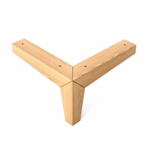 Long wooden bracket feet for beds