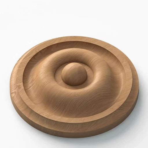 DECORATIVE ROSETTES ROUND RELIEF MINIMALIST