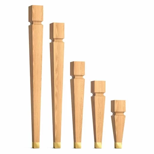 Custom table legs with gold tips Classic