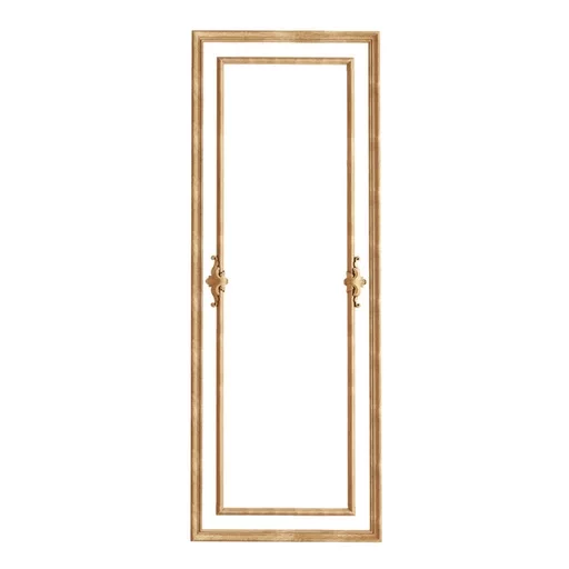 WOOD FRAME WALL DECOR DOUBLE LACONIC FLORAL DECOR
