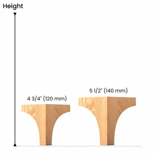 Diamond shaped bracket feet minimalist