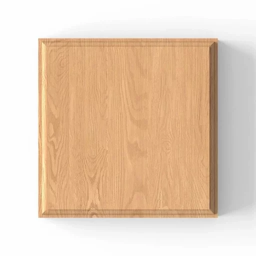 HANDCRAFTED SQUARE ROSETTE FROM SOLID WOOD