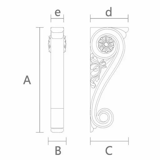 LARGE CORBEL ART DECO STYLE