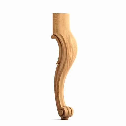 Carved Queen Anne table legs Antique (1 PC)